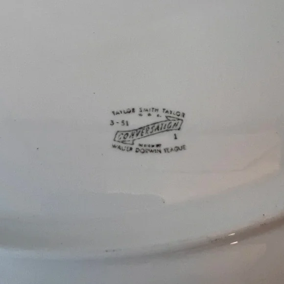 Vintage Taylor Smith Conversation Coffee Tree Serving Platter - Picture 4 of 7